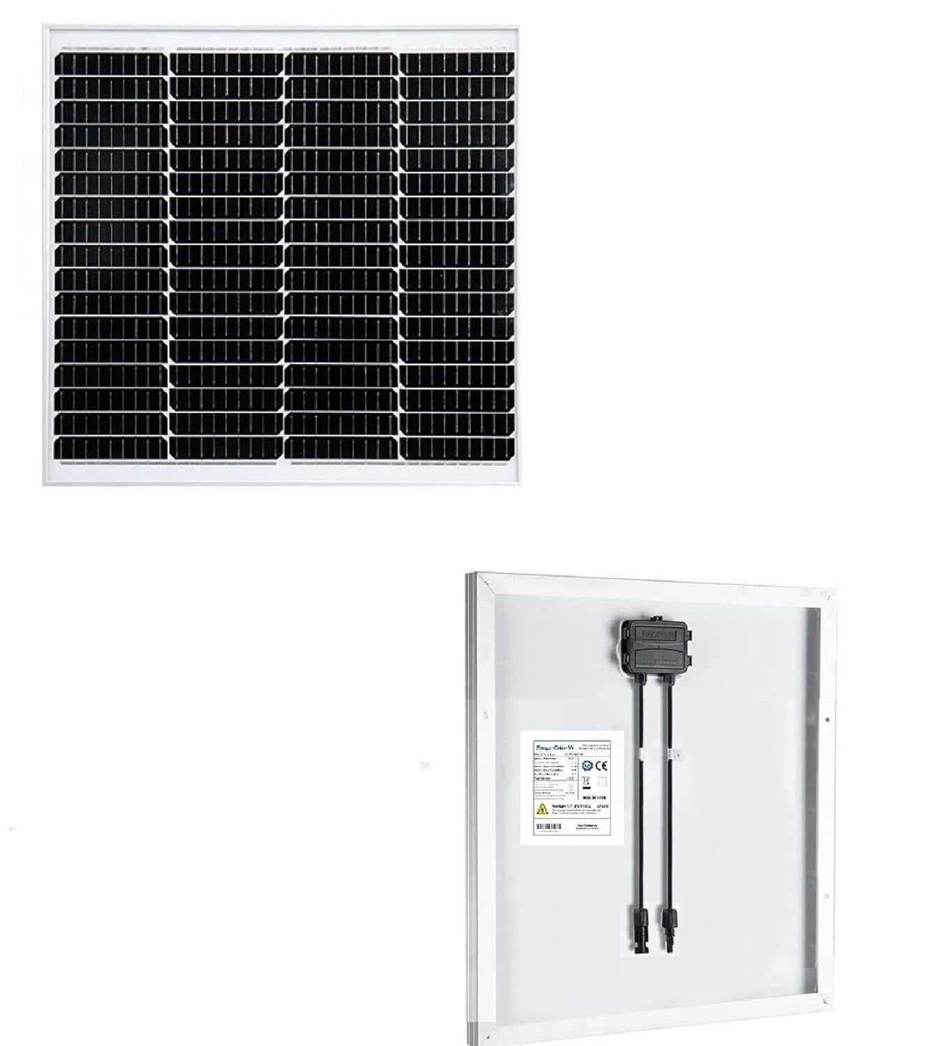 100W Monocrystalline Solar Panel 12V RV Boat Off Grid