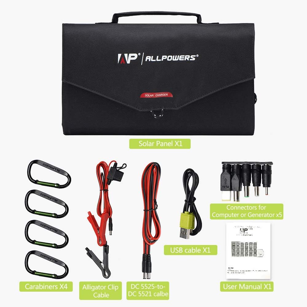 100W Foldable Solar Charger Panel USB DC for Camping RV