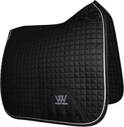 Black Dressage Saddle Cloth Breathable High Wither Pad Full