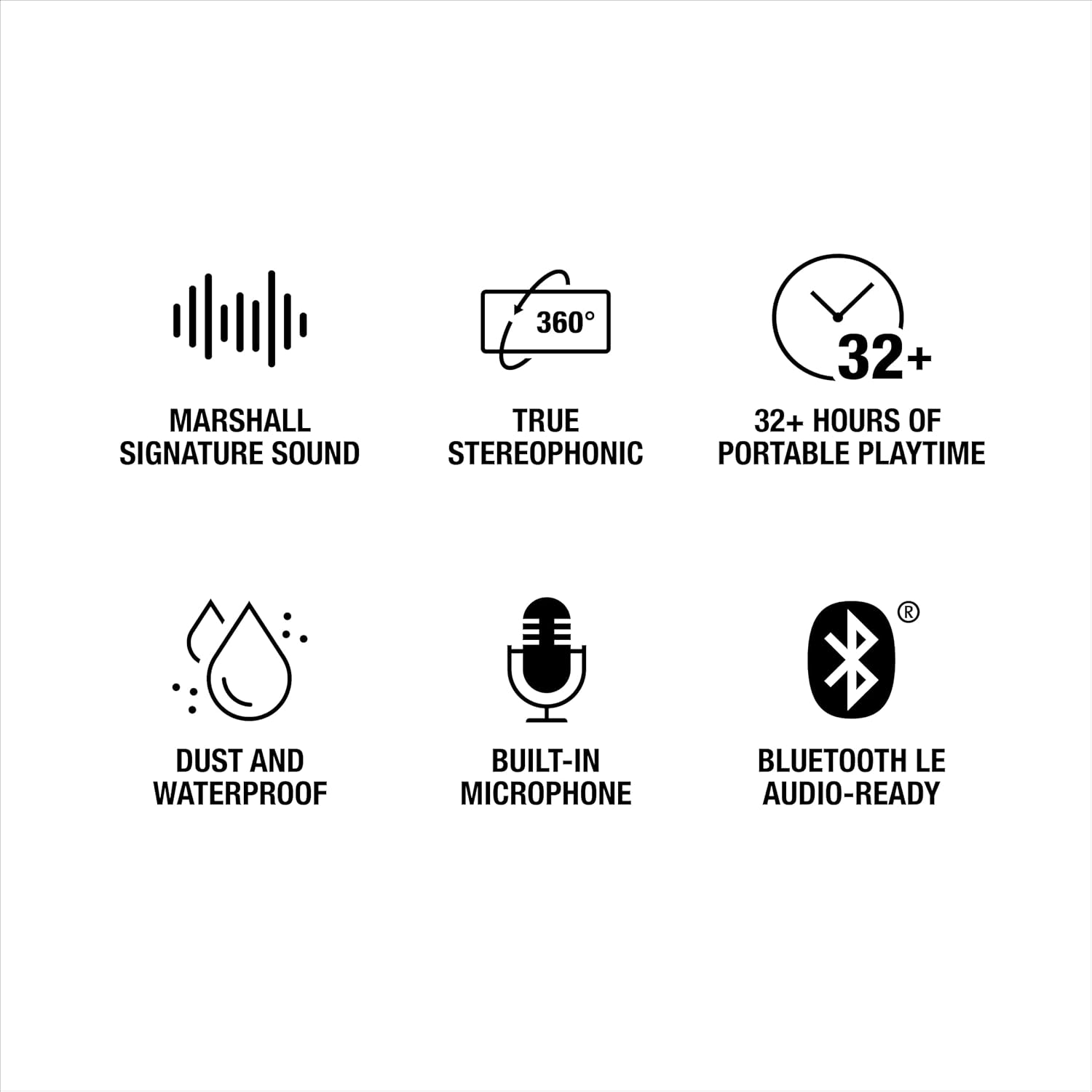 Portable Bluetooth Speaker 32H Playtime IP67 Waterproof Stereo