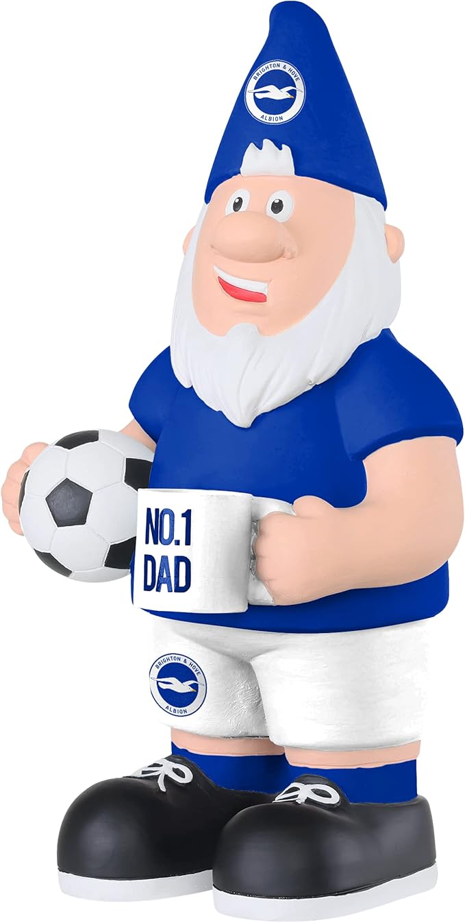 Football Fan Garden Gnome No 1 Dad Mug Hand Painted 25cm Decor