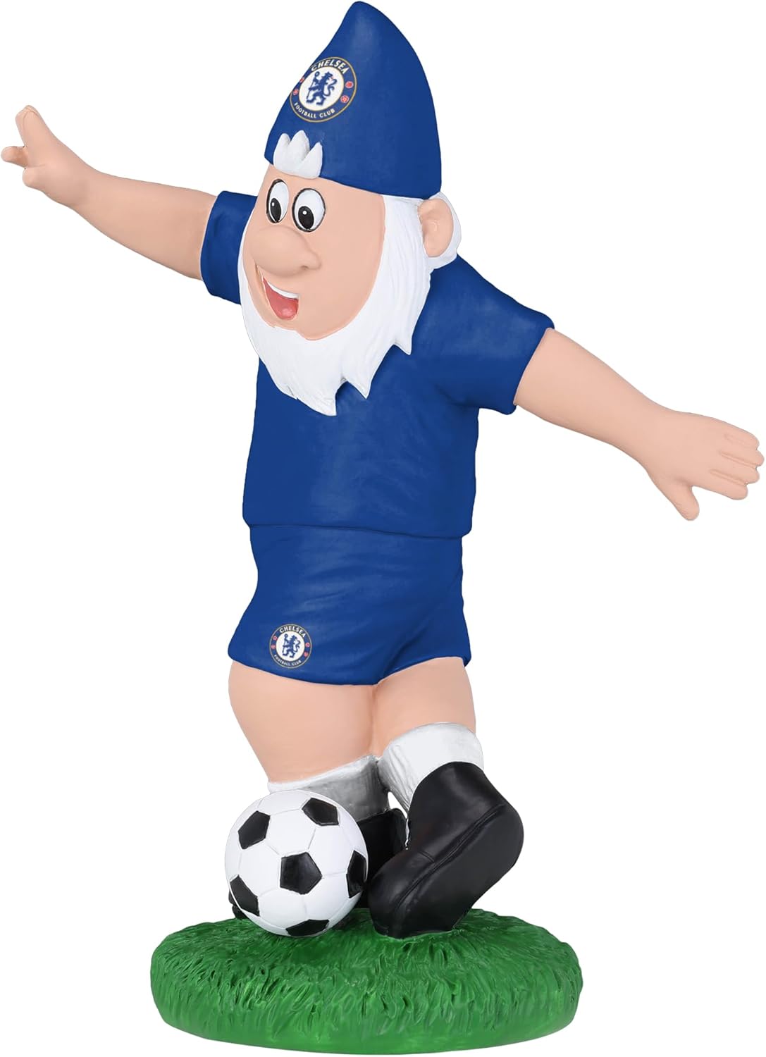 Football Gnome Statue Rabona Kick Resin Garden Decor