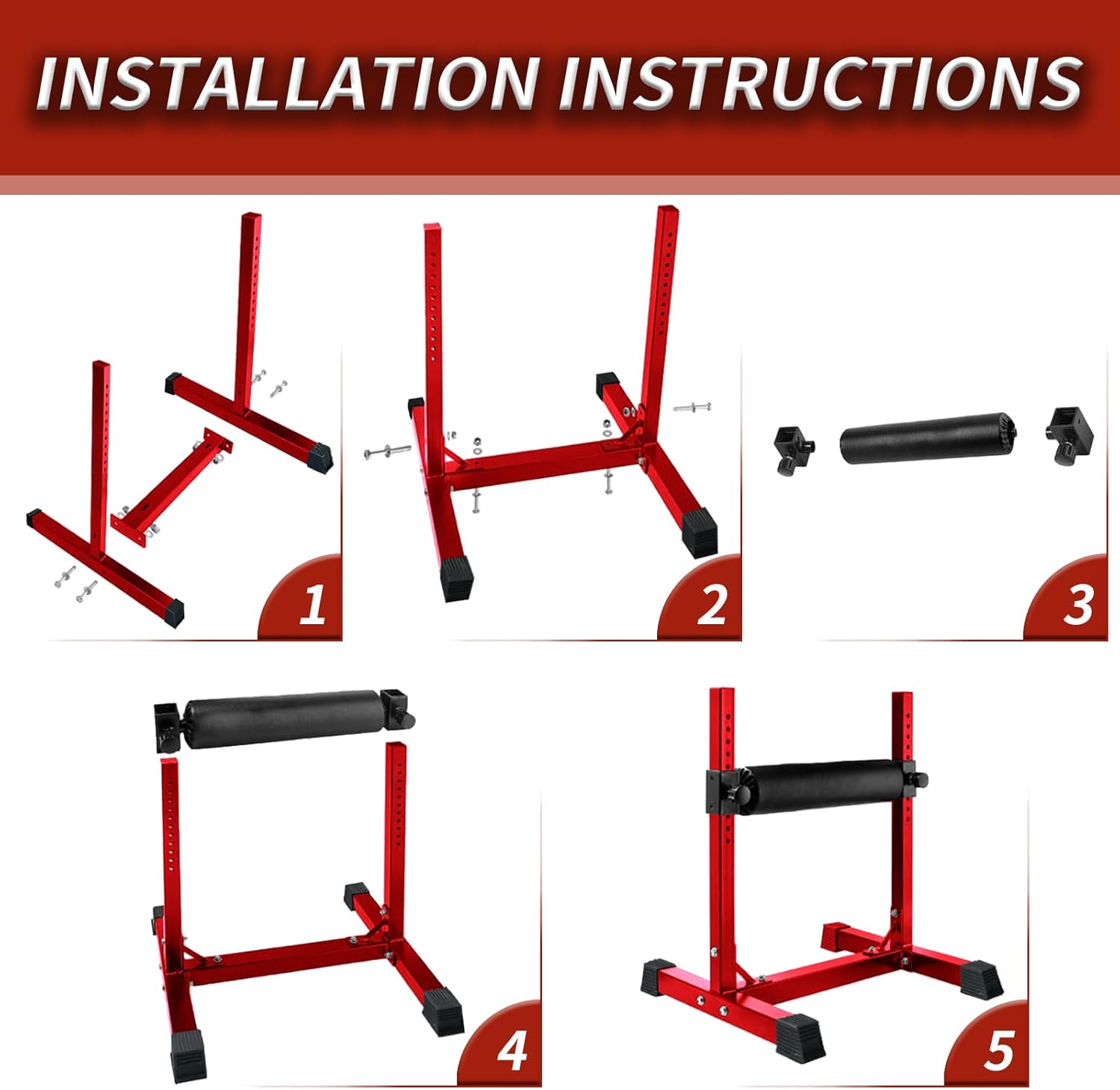 Adjustable Bulgarian Split Squat Bench Single Leg Training Stand