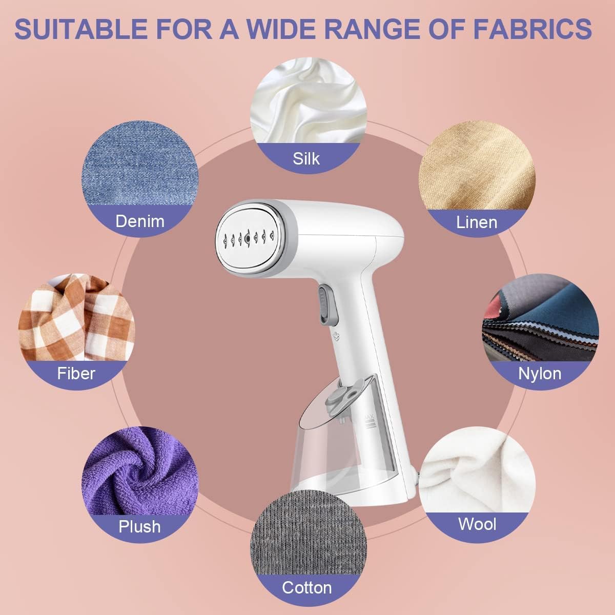2000W Handheld Clothes Steamer Portable 260ml Garment Steamer