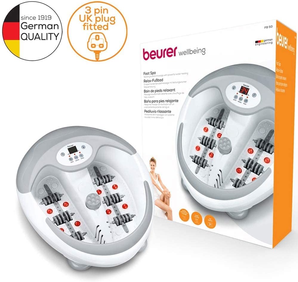 Heated Foot Spa Massager Bubble Vibration Infrared Reflexology Bath