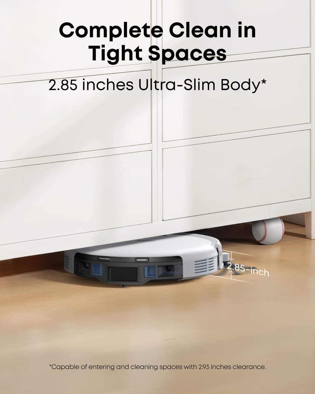 Self Empty Robot Vacuum 4000Pa Ultra Slim Laser Navigation
