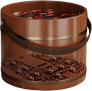 Wooden Foot Bath Basin Massage Pedicure Spa Soak Tub Deep
