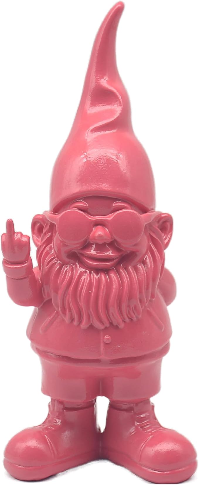 Swearing Gnome Statue Pink 20cm Funny Home Decor Figurine