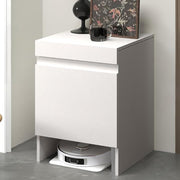 Robot Vacuum Storage Cabinet Side Table Hidden Shelf Pull Out