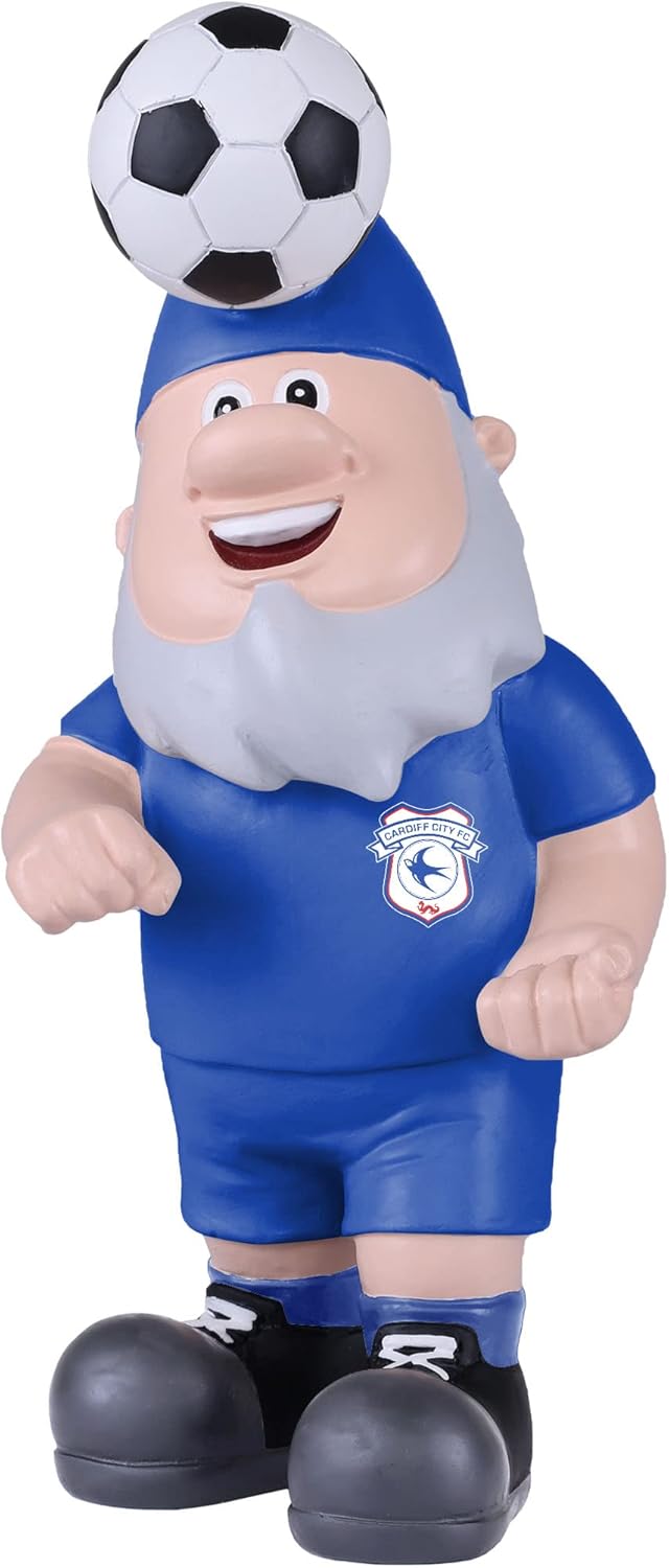 Football Gnome Garden Ornament Soccer Header Ball Decor