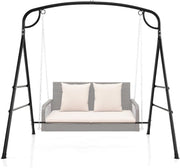 Outdoor Metal Swing Frame A Shape Stand Black 240kg
