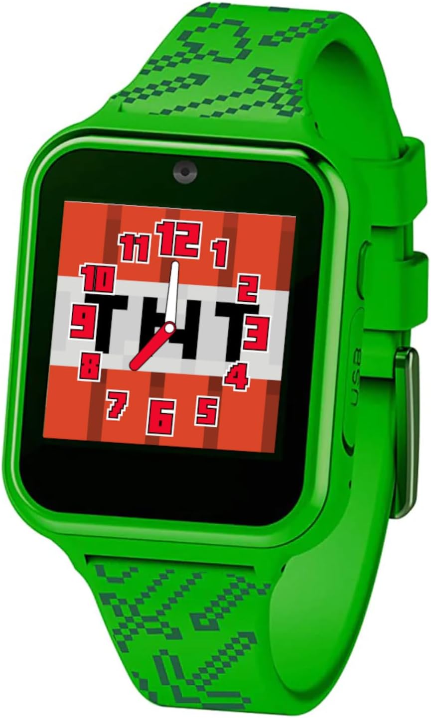 Kids Green Smart Watch Camera Games Step Tracker