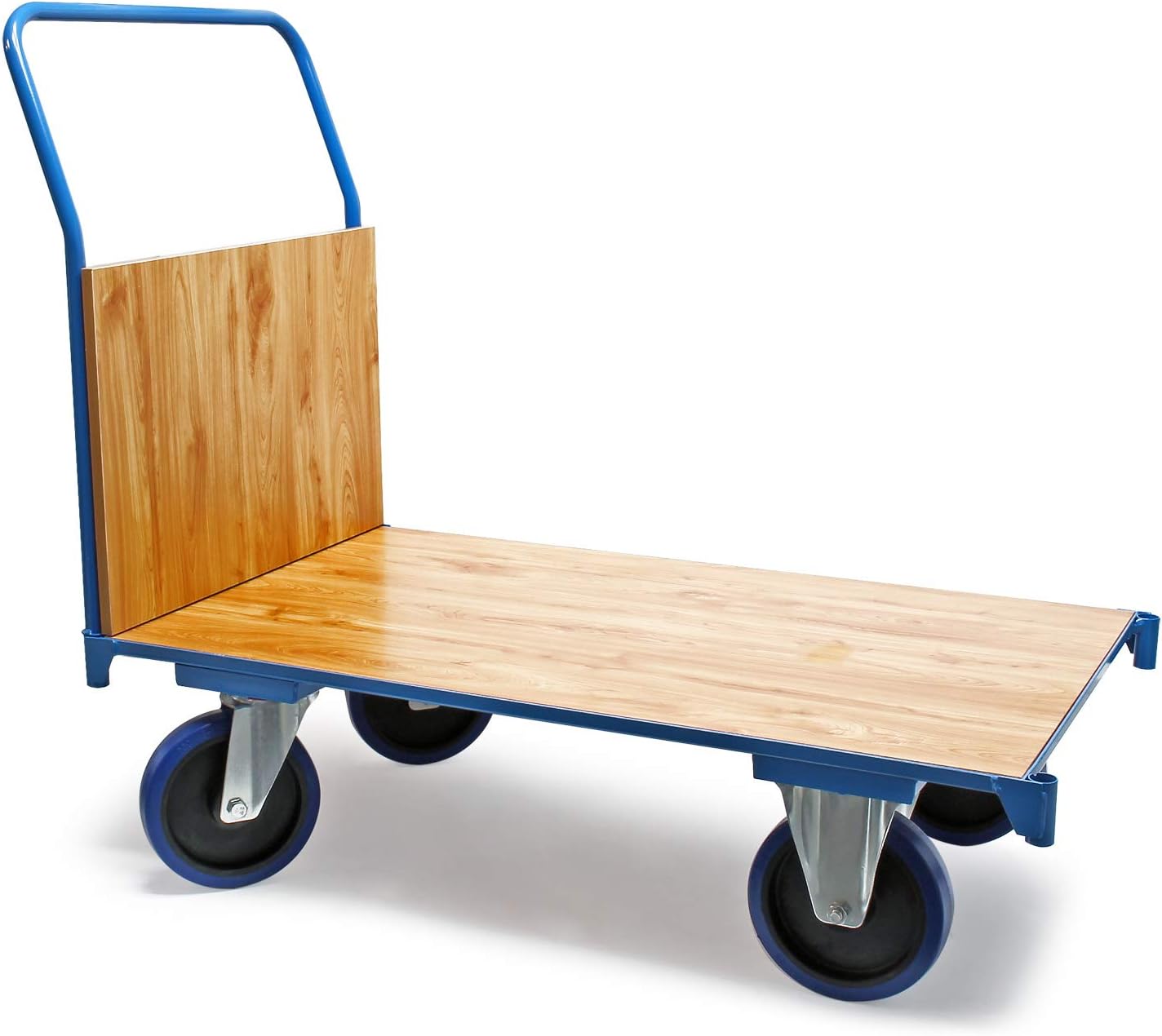 600KG Platform Transport Trolley 100x60cm Brake Wheels