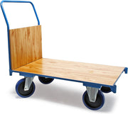 600KG Platform Transport Trolley 100x60cm Brake Wheels