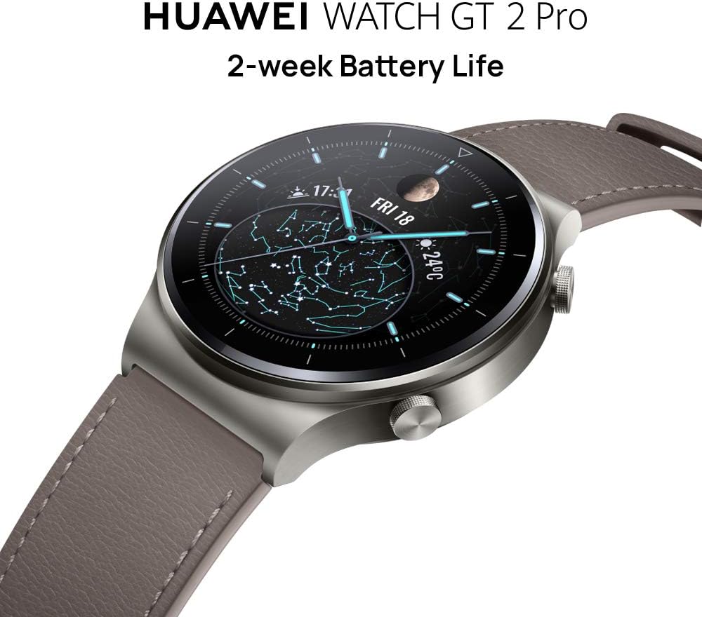 AMOLED Smart Watch 2 Week Battery GPS Calls Black