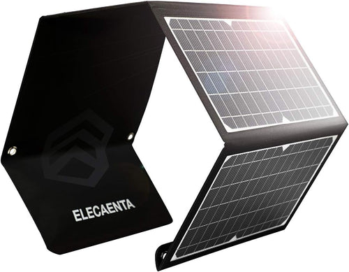 30W Foldable Solar Charger USB C PD QC3 Portable Waterproof Panel