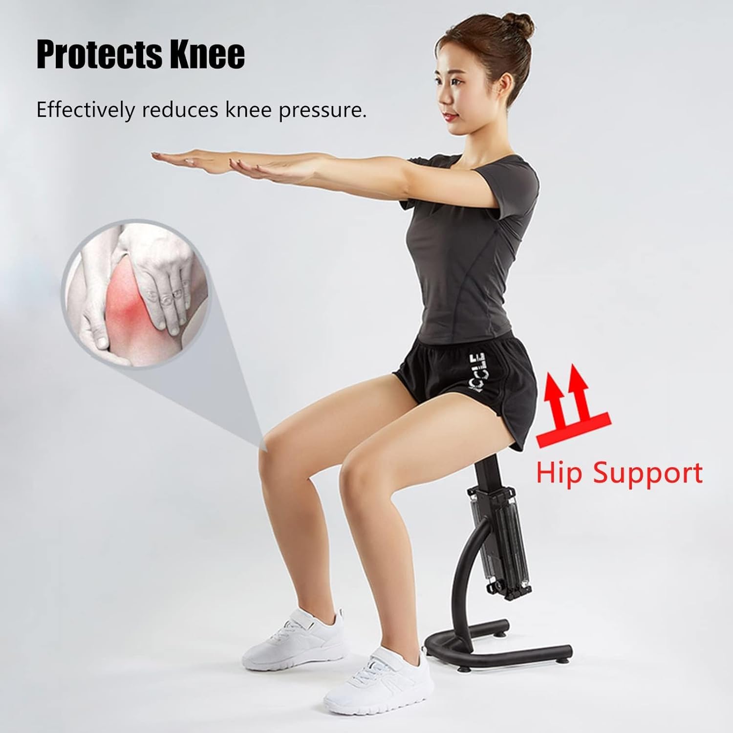 Squat Machine Hip Thrust Bench Glute Leg Trainer Home Gym