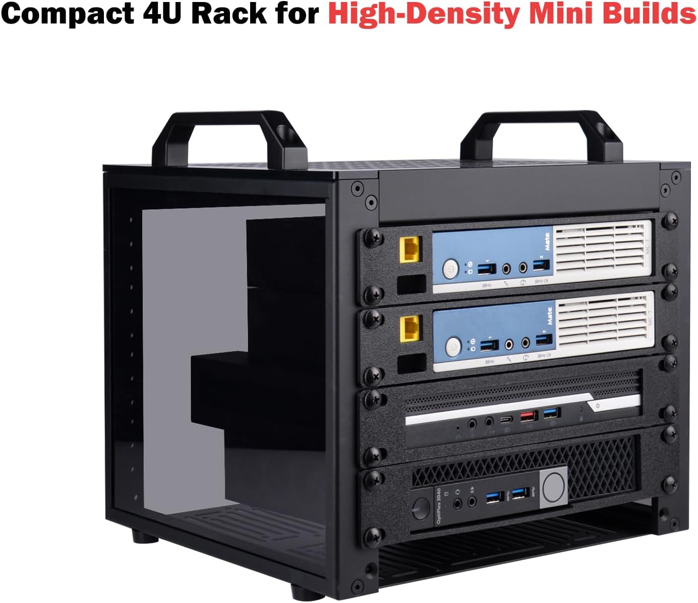 10 Inch 4U Mini Server Rack Cabinet 260mm Desktop NAS AV Rack