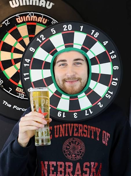 Dartboard Hat Fancy Dress Costume 24 Pack Party Stag Night