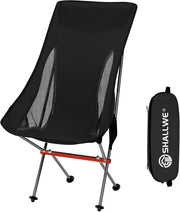 Ultralight High Back Camping Chair Foldable Aluminium Seat
