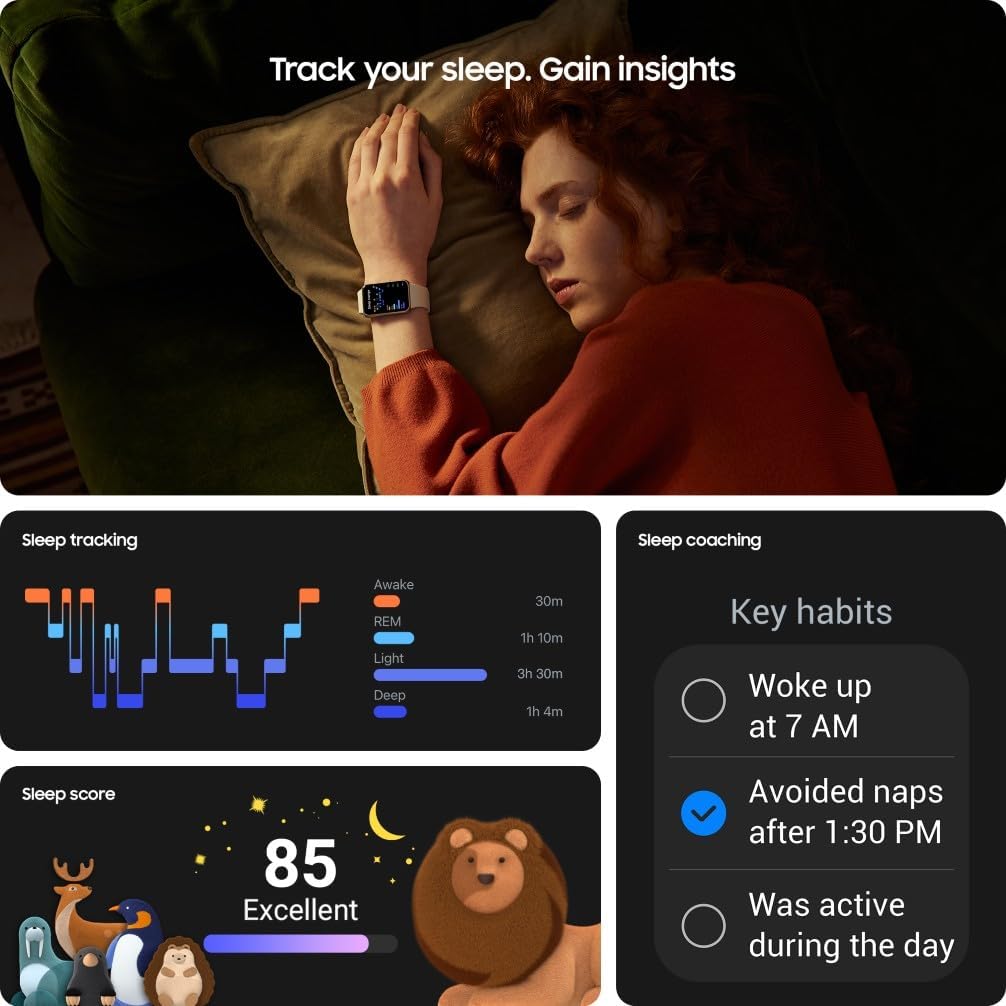 Galaxy Fit3 Smart Fitness Tracker AMOLED Black