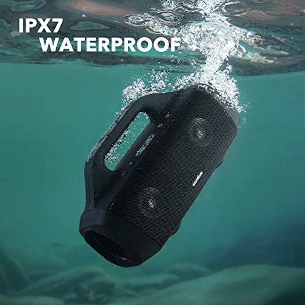 Portable Bluetooth Speaker 30W Loud Bass IPX7 Waterproof 24H Playtime