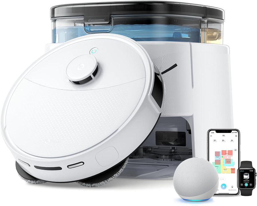 Robot Vacuum Mop 12000Pa Self Empty Wash Dry LiDAR