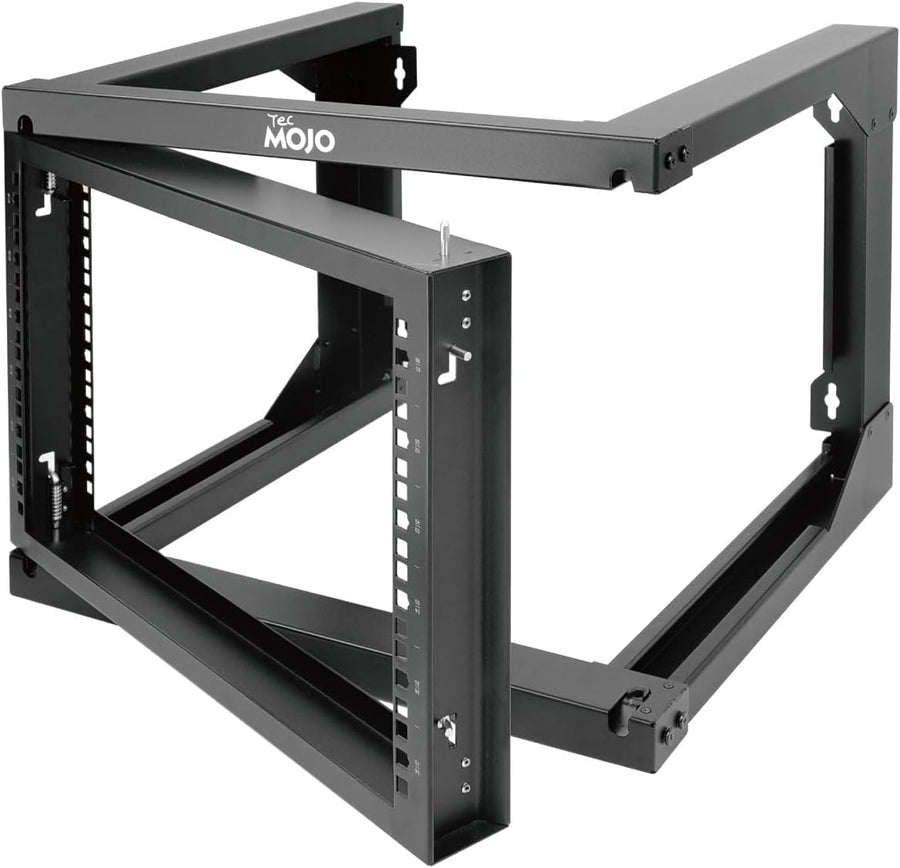 6U Wall Mount Open Frame Server Rack Swing Gate