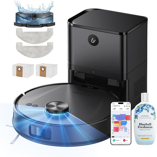 Robot Vacuum Mop 8000Pa Self Empty LiDAR Mapping App Voice Control
