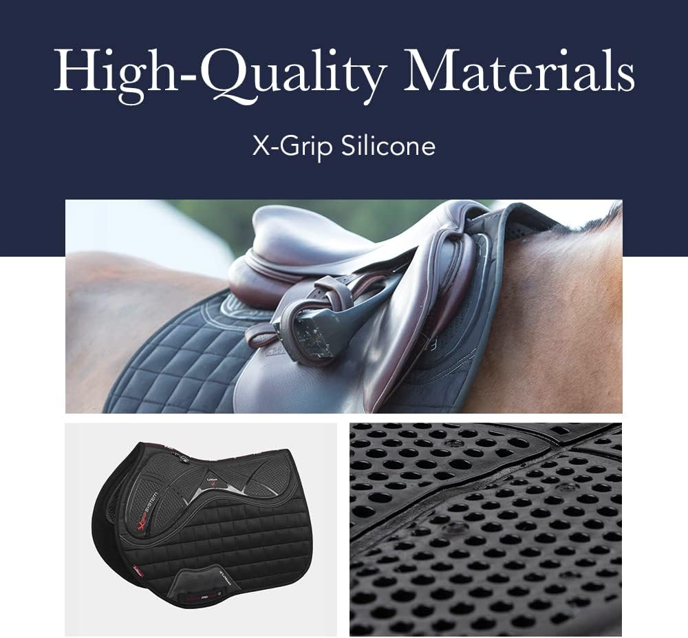 Euro Jump Saddle Pad X Grip Suede Bamboo