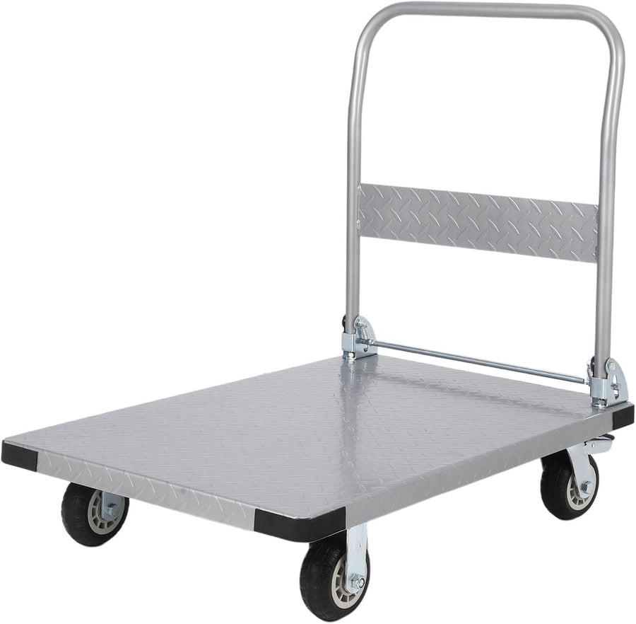 900KG Heavy Duty Platform Truck Folding Flatbed Trolley