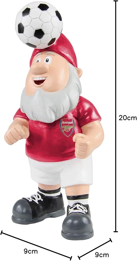 Football Gnome Ornament Fan Garden Statue Ball Decor 20cm