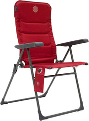 Heated Reclining Camping Chair Padded Tall Folding Seat