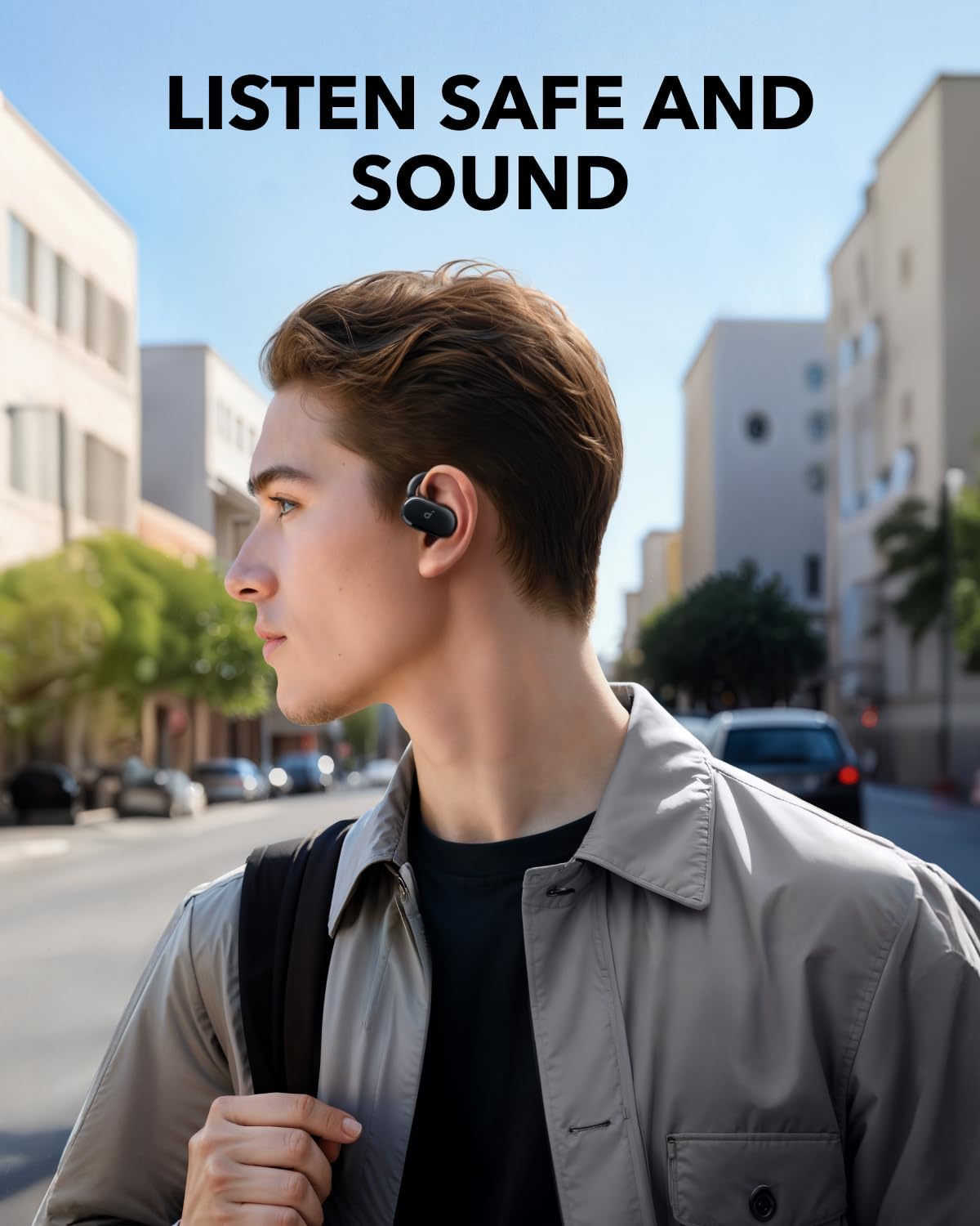 Open Ear Bluetooth Earbuds Adjustable Hooks 36H Playtime IP55