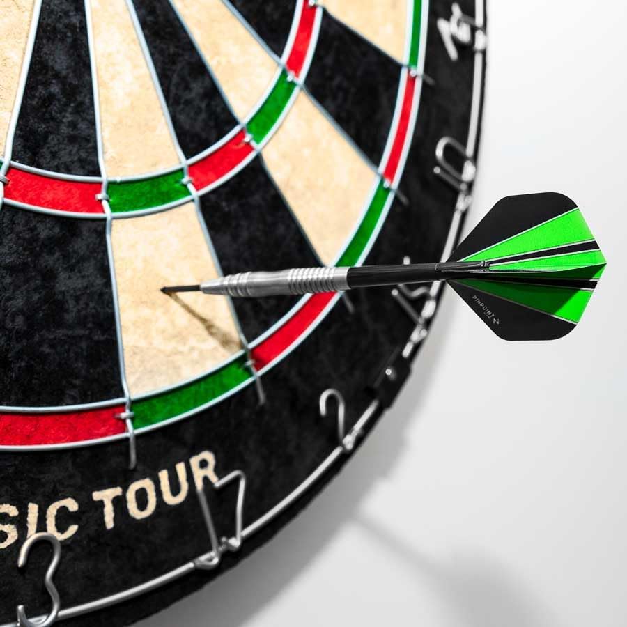 Beginner Bristle Dartboard 46cm Sisal Training Board Slim Wire