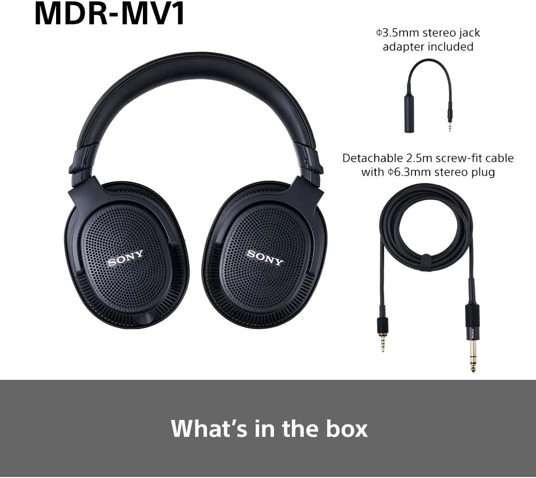 Open Back Studio Monitor Headphones Wired Hi Res 5Hz 80kHz