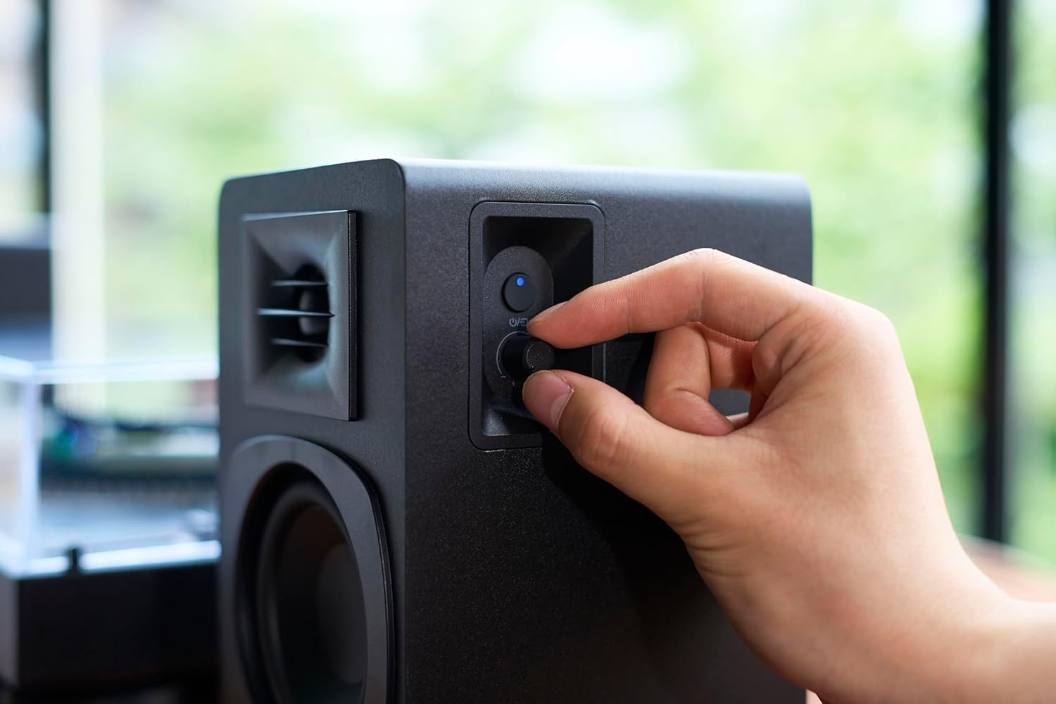 Bluetooth Bookshelf Speakers 30W Stereo Powered RCA PC TV Audio