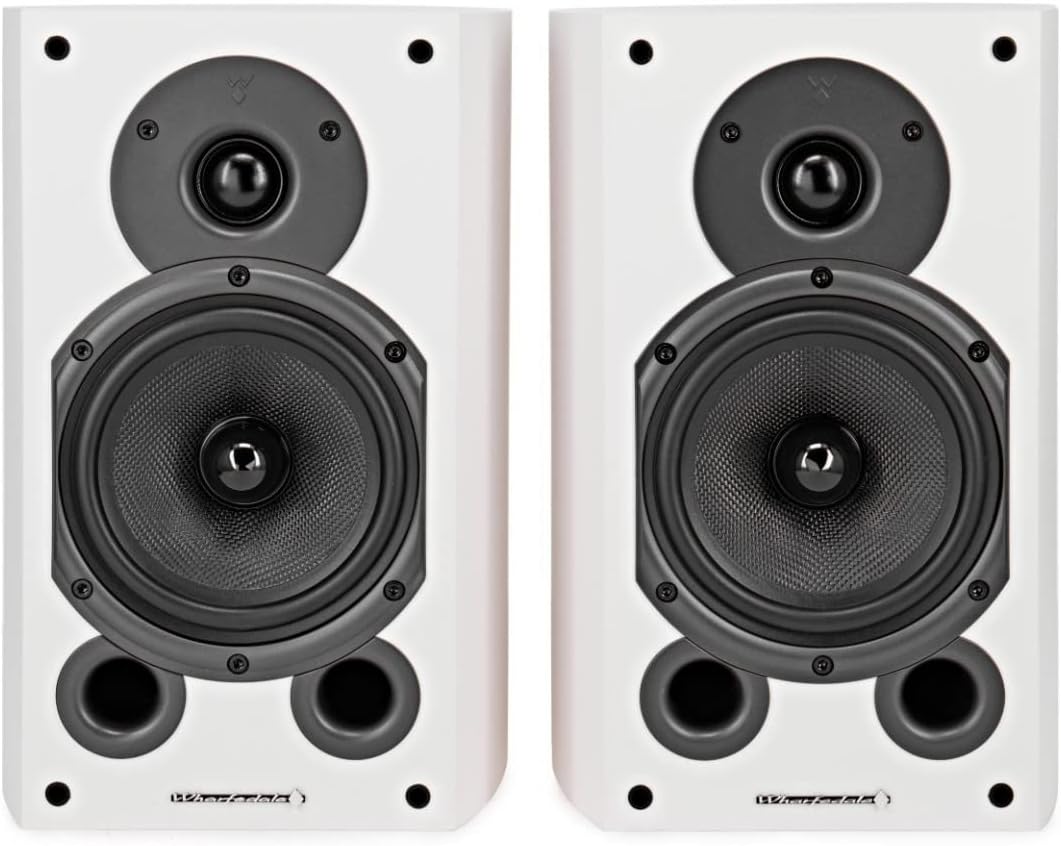 HiFi Bookshelf Speakers Pair 100W Passive 5 Inch Kevlar