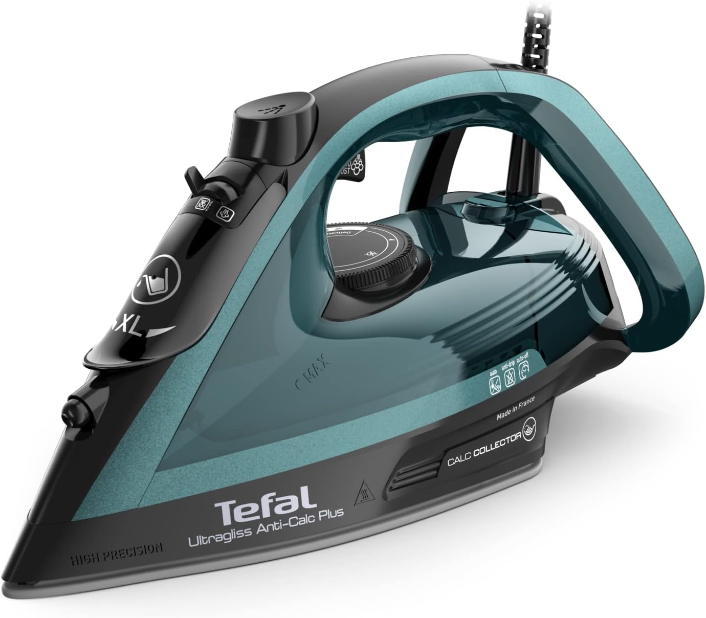 2800W Steam Iron 260g Boost Non Stick Soleplate Auto Shut Off