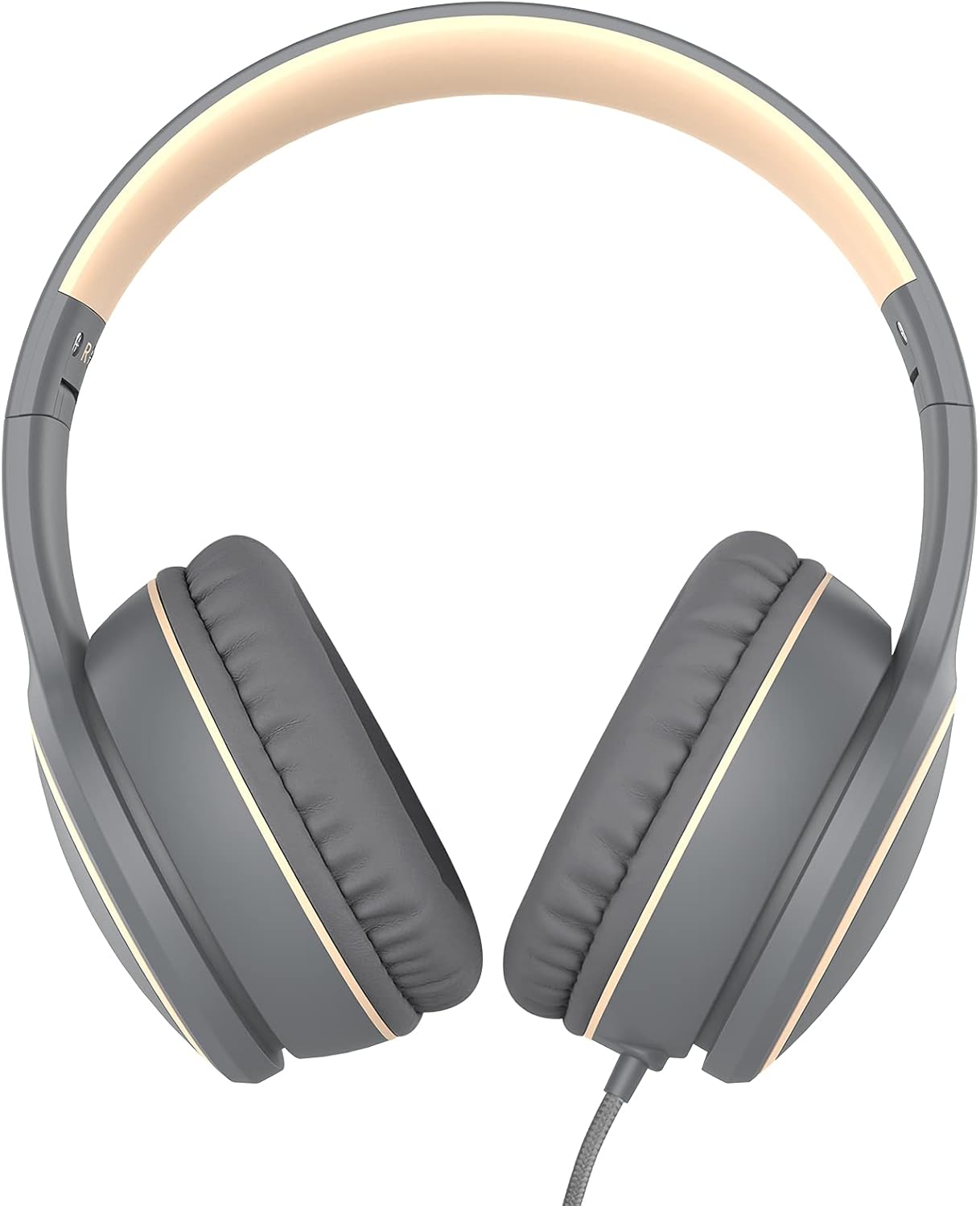 Wired On Ear Headphones With Mic Foldable Stereo Bass 3.5mm