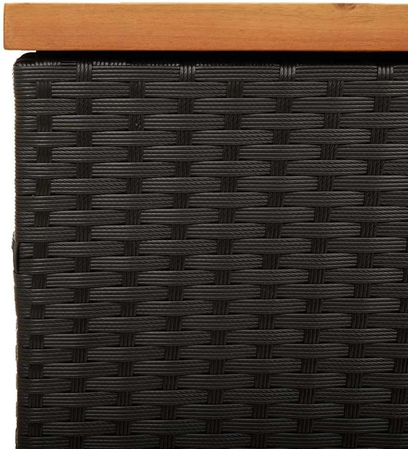Rattan Garden Storage Box Bench Outdoor Cushion Deck Box