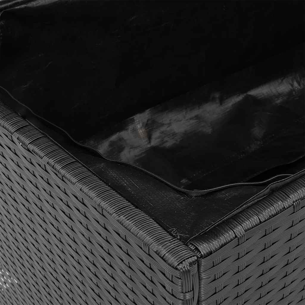 Rattan Garden Storage Box Bench Outdoor Cushion Deck Box