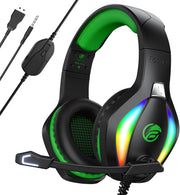 Gaming Headset with Mic 50mm Drivers RGB 3.5mm for PS5 PC Xbox