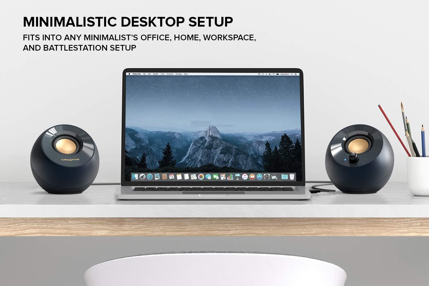 USB C PC Speakers Stereo Desktop Audio AUX Compact