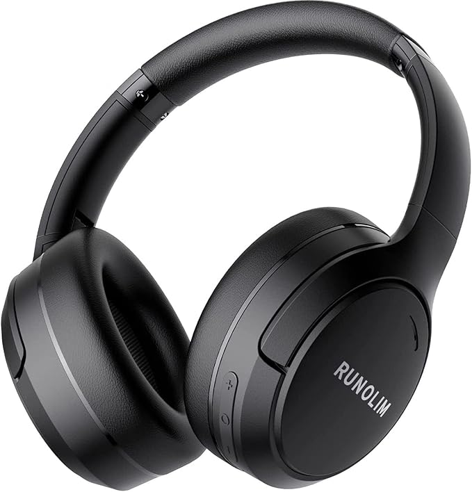 Wireless ANC Over Ear Headphones 70H Playtime Deep Bass Foldable