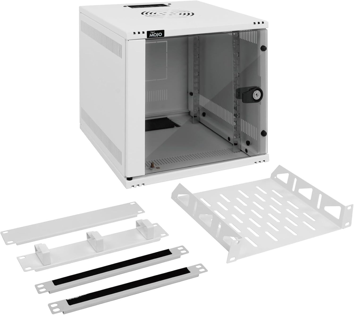 6U 10 Inch Wall Mount Network Cabinet White