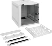 6U 10 Inch Wall Mount Network Cabinet White