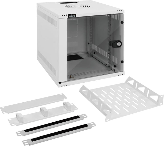6U 10 Inch Wall Mount Network Cabinet White