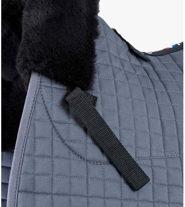 GP Jump Numnah Saddle Pad with Synthetic Sheepskin Trim