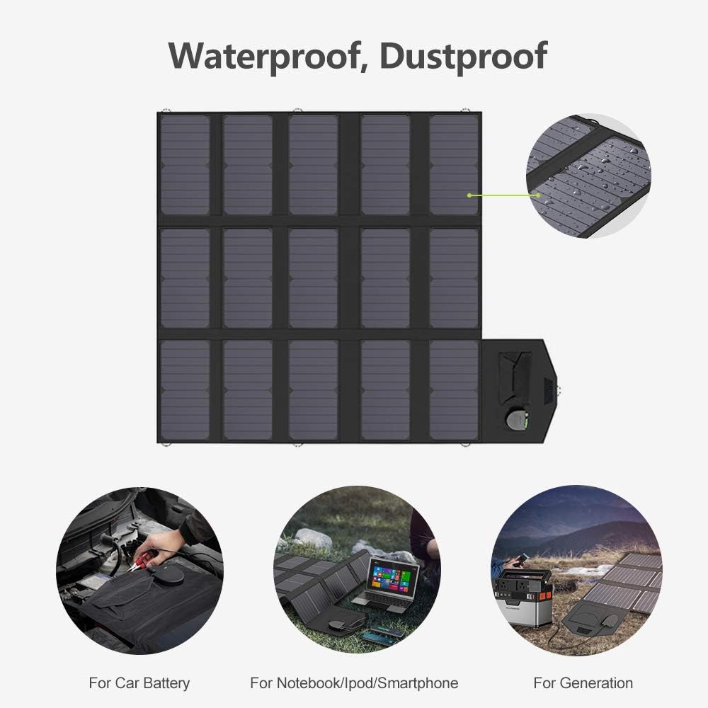 100W Foldable Solar Charger Panel USB DC for Camping RV